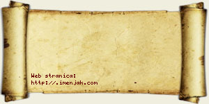 Janko Jaglikić vizit kartica